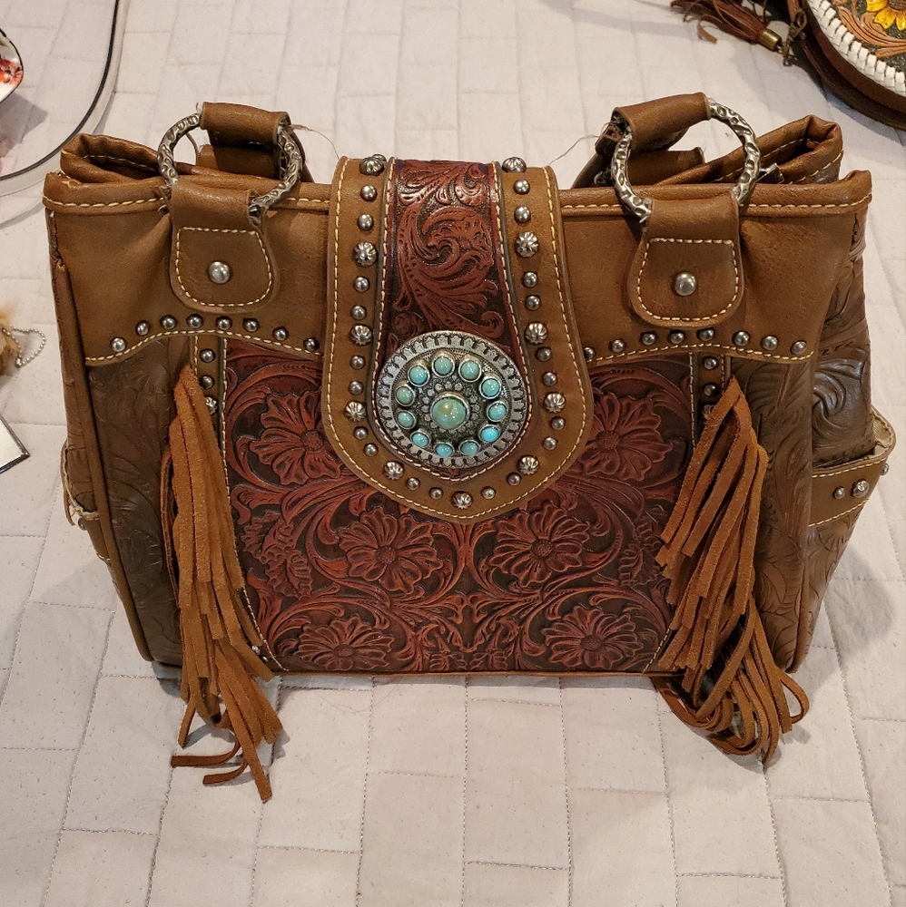 Trinity Ranch Leather Purse